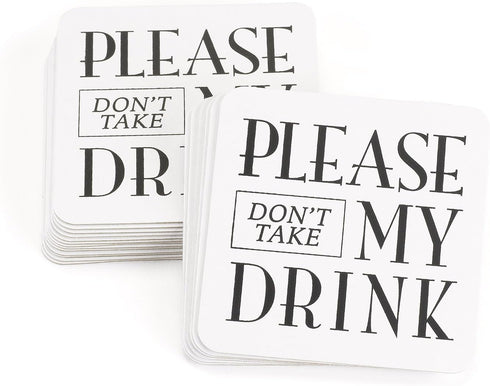 Party Paperboard Coasters, 4-Inch, My Drink, 25-Count...