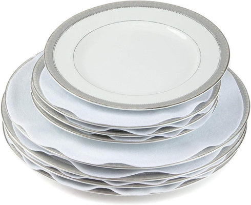 Felt Plate China Storage Dividers Dish Protectors (WHITE, 48 (LARGE))...