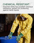 PACIFIC PPE 3 Pairs Nitrile Chemical Resistant Gloves, Chemical Gloves, Heavy Duty Industrial Safety Work Gloves, Resist Acid, Alkali, Solvent, Oi...