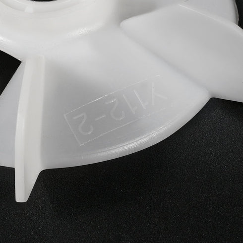 uxcell Motor Fan Blade 150mmx28mm Round Shape Bore White Engineering Plastic with 6 Vanes 2pcs...