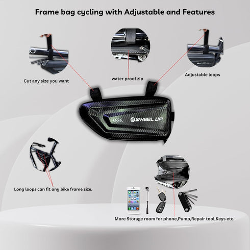 Wheel up bike bags,bike triangle bag,bike bags frame,bicycle triangle frame bag,bike pouch frame,mountain bike triangle bag,waterproof bike bag,cy...