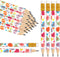 50Pcs Valentine's Day Short Pencil with Erasers 4 Inch Conversation Heart Writing Pencils 2 Styles Colorful Wood Half Pencils for Holiday School O...