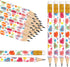 50Pcs Valentine's Day Short Pencil with Erasers 4 Inch Conversation Heart Writing Pencils 2 Styles Colorful Wood Half Pencils for Holiday School O...