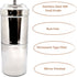 KERAM south indian coffee drip maker-permanent/reusable phin filter for 3-4 serving cup 6.6 Oz(200 ml) made of steel ss304 food grade camping/trav...