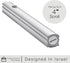 A&S Mezuzot Alumium Mezuzah Case in Silver Shin Design Weatherproof Door Mezuza Judaica Art for Home Blessing (Silver, 5 Inches)...