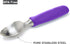 BALCI Ice Cream Scoop - Heavy Duty Stainless Steel Icecream Scooper With Non-Slip Rubber Grip - Professional Metal Ice-Cream Spade - Dishwasher Sa...