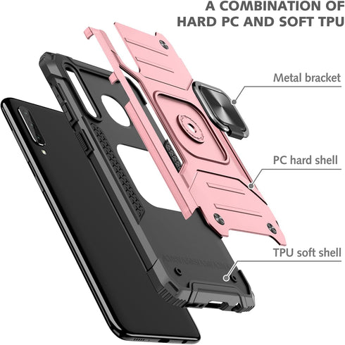 for Samsung Galaxy A50 Case A50S A30S Case Military Grade Built-in Kickstand Holder Armor Heavy Duty Shockproof Cover Protective for Galaxy A50/A5...