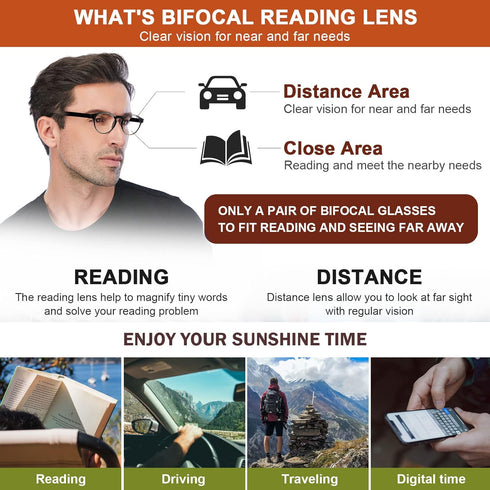 AQWANO 3 Pack Bifocal Reading Sunglasses for Women Men Outdoor Sunglasses Fashion Bifocal Sun Readers with Spring Hinge, 1.0...