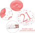 Blulu 21st Birthday Party Decorations, 21st Birthday Banners Rose Gold Hanging Swirls Ceiling Decorations Shiny Foil Swirls for Party Supplies 30 ...