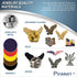 PinMart Patriotic Eagle 7 Lapel Pin Set– Bold American Eagle– Enamel Lapel Pin with Clutch Back for Coats, Suit Jackets, and Lanyards, Set of 7 pc...