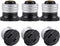 DiCUNO UL Listed E26 to Polarized Outlet Socket Adapter, Standard E26 Base Light Bulb to 2 Prong Outlet Plug Converter Black, 6-Pack...