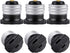 DiCUNO UL Listed E26 to Polarized Outlet Socket Adapter, Standard E26 Base Light Bulb to 2 Prong Outlet Plug Converter Black, 6-Pack...