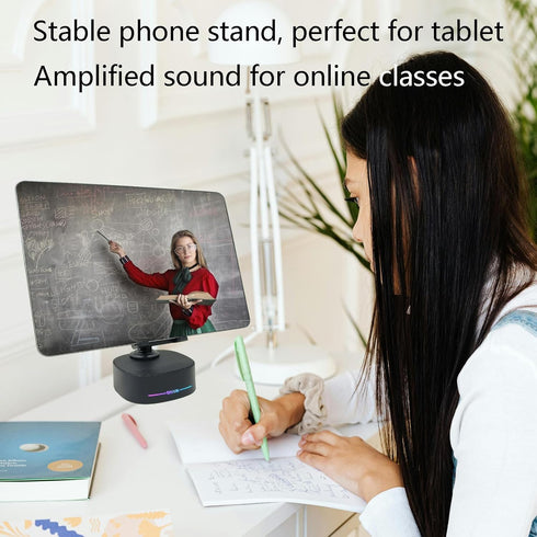 Bluetooth Speaker with Wireless Charging and Cell Phone Stand,Portable Bluetooth Speakers for iPhone/iPad/Samsung Galaxy,HD Surround Sound Perfect...