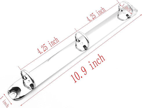 2Pcs Metal Standard Letter Size Notebook 3-Ring Binder Mechanism Replacement Kit?3 O Rings,Loose Leaf Binding Spines Combs for Personal Organizers...