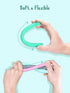 Teething Tube with Safety Shield - Baby Hollow Teether Sensory Toys & Gum Massager for Infants 3-12 Months Boys Girls, BPA-Free Food-grade Silicon...