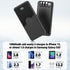 Portable Charger with Built in Cables,High Speed Power Bank 10000mAh Travel Battery Pack 5 Outputs 3 Inputs Portable Phone Charger Backup Battery ...