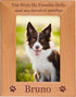 You Were My Favorite Hello and My Hardest Goodbye - Custom Dog - Engraved Genuine Wood Hanging/Tabletop Personalized Memorial Photo Picture Frame ...