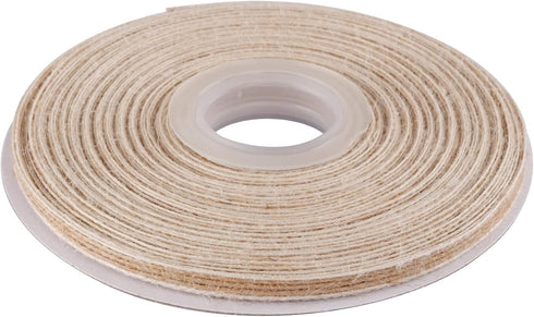 1/4 Inch Wide Natural Burlap Fabric Natural Beautiful Burlap Ribbon great for Wedding Gift Wrapping Home Décor Floral Arrangement, 25 Yards-Roll...