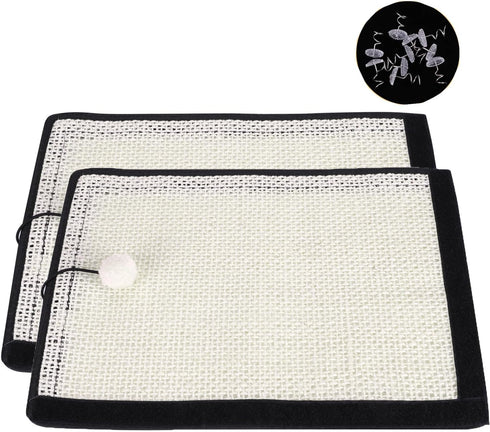 Cat Scratching Mat Pads Sofa Furniture Protector Natural Sisal Cat Scratching Mat Couch Corner Protector Guards Cat Scratcher Cat Scratch Mat for ...