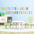 DECOWALL DS8-1701A Uppercase Alphabet ABC Letter Kids Wall Stickers Wall Decals Peel and Stick Removable Wall Stickers for Kids Nursery Bedroom Li...