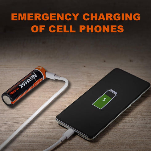 3.7V 3200mAh USB Rechargeable Lithium lon Battery for Flashlights, Headlamps, Bike Lights, Bluetooth Speaker Etc...