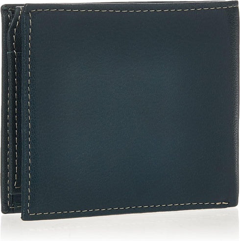 Timberland mens Leather Wallet With Attached Flip Pocket, Navy (Blix), One Size...