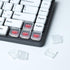Chocfox Keycaps Low Profile PBT Keycaps for Kailh Chocolate Switch Mechanical Keyboard(Frosted transparent white, 1U-40Pcs)...