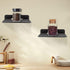 Small Floating Shelf Speaker Shelf, 6” Anti Slip Speaker Wall Mount Shelf for Cameras Baby Monitors Bluetooth Speaker Cell Phones Webcam WiFi Mesh...