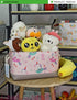 LANGYASHAN Rectangular Storage Bin Collapse Canvas Fabric Cartoon Storage Basket with Handles for Organizing Home Kitchen Boys and Girls Toys Offi...