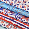 American Flag Fabric Squares 20x20 Inch, 5PCS 4th of July Fabric Red Blue White Star Stripe Flag Balloon Love Patchwork Sewing for DIY Crafts Supp...