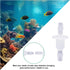 10 Packs 3/16 Thru-Bulk Bulkhead Plastic Hose Barb Fittings Plastic Hose Barb Fittings 3/16" Pipe Connector Fittings for Aquarium Fish Tank Garden...