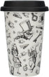 CreativeTops Victoria and Albert 'Alice in Wonderland' Ceramic Travel Mug – Black and White...