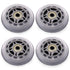 Inline Skate Wheels with Bearings, 3 Inch Roller Blade Wheels 76mm Outdoor and Indoor Clear Wheels for Office Chairs, Luggage (4 Pack,Silver)...