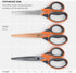 Arteza Craft Scissors, Set of 3, 8-Inch Scissors with Different Blades, Titanium Nonstick Stainless Steel Blades, Craft Supplies for Scrapbooking,...