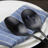 Serving Spoons x 3, Slotted Spoons x 3, AOOSY 8.7 inches Matte Black Utility Advanced Performance Skimmer Perforated, 8 3/4" Stainless Steel Black...
