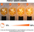 S125 Oversized LED Edison Bulb Large, 5 Watt 400 Lumens 2200k Warm Yellow Large Edison Light Bulb, Amber Glass Decorative Large Globe Dimmable E26...
