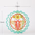Kinetic 3D Metal Bee Wind Spinner Hanging Ornament Worth Gift for Home and Garden - 12inch Bee Mandala Kinetic Hanging Whirligigs Sun Catcher Wind...