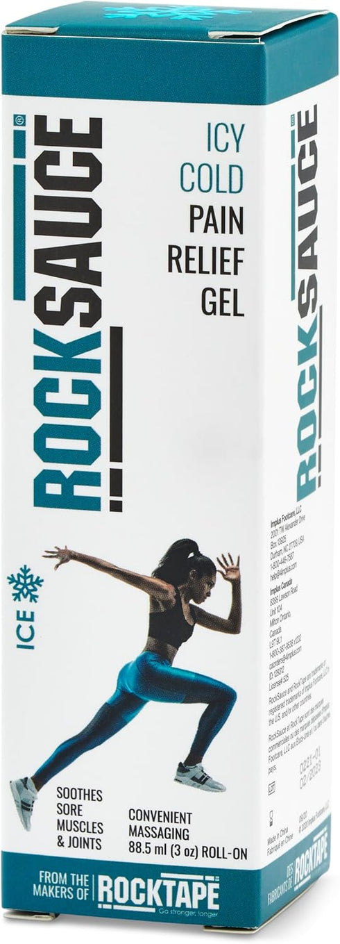 RockTape RockSauce Ice Cooling Muscle Relief Cream with Menthol, 3 Ounce...