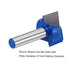 uxcell 25mm Dia 8mm Shank Bottom Cleaning Router Bit, 2 Flutes Carbide Tipped Cutter Uncoated for Woodworking...