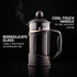 OVENTE French Press Coffee Maker 12 Ounce with Heat Resistant Borosilicate Glass & Stainless Steel 4-Level Filtration System, Portable Cold Brew C...