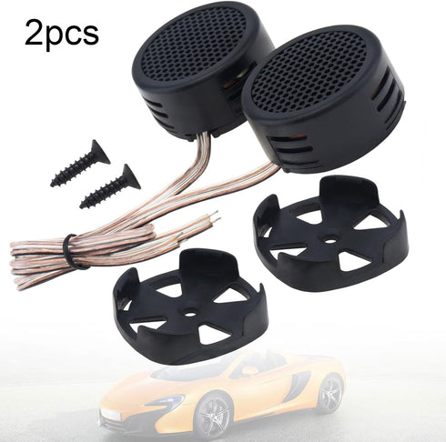 Car Tweeters, 2pcs 500W High Efficiency Mini Dome Tweeter Speakers for Car Audio System...