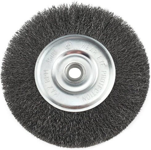 IVY Classic 39056 6-Inch x 5/8 - 1/2-Inch Arbor, Carbon Steel Crimped Bench Wire Wheel - 0.012-Inch Coarse, 1/Card...