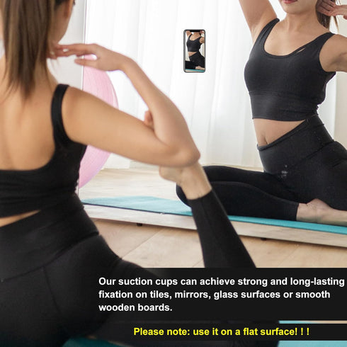 Silicone Suction Phone Case Mount, Double Sided Suction Cup Phone Case Hands-Free Silicone Phone Sticky Grip Fidget Toy Gift Compatible with iPhon...