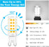 GOLSPARK 10 Pack G9 LED Bulbs 4W 5000k Daylight White, G9 40W Halogen Replacement Light Bulbs, AC120V G9 Bi-pin Base T4 LED Bulbs for Chandelier W...