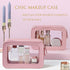 Clear and Waterproof Makeup Bag Portable Travel Cosmetic Case Organizer for Women Toiletry Pouch with Transparent Vinyl Windows & Zippers (Pink).....