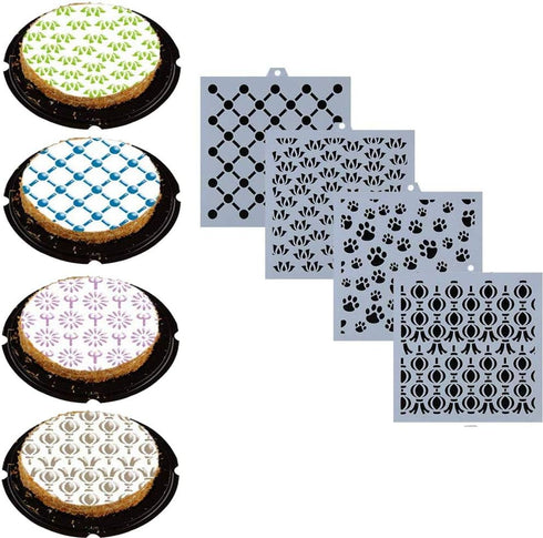 57 Pieces Cookie Stencil Set, Uspacific Cookie Stencil Cakes Baking Templates Floral Leaf Cake Stencil for Cookie Cupcake Fondant Scrapbooks Craft...