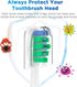 Replacement Brush Heads for 2023 Waterpik Sensonic Toothbrush, with Covers, Compact, White, 4 Count...