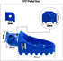 1PZ AP1-Y01 Blue Aluminium Footrest Foot Pegs Rest Replacement for Honda XR50R CRF50 CRF70 CRF80 CRF100F Yamaha PW50 PW80 TW200 TTR90 TTR90E Dirt ...
