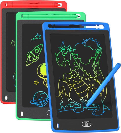3 Pack LCD Writing Tablet for Kids, 8.5 Inch Colorful Doodle Board Drawing Tablet, Educational Learning Toys Birthday Gifts for Kids Age 3 4 5 6 7...