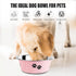 Stainless Steel Dog Bowls, Nonslip Rubber Bottom No Spill Proof Skid Metal Insulated Dog Bowls for Large Medium Small Breed Dogs (Pink, 8.5 Cups/7...
